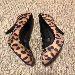 Fergalicious Utopia Leopard Cheetah Print Heels Pumps